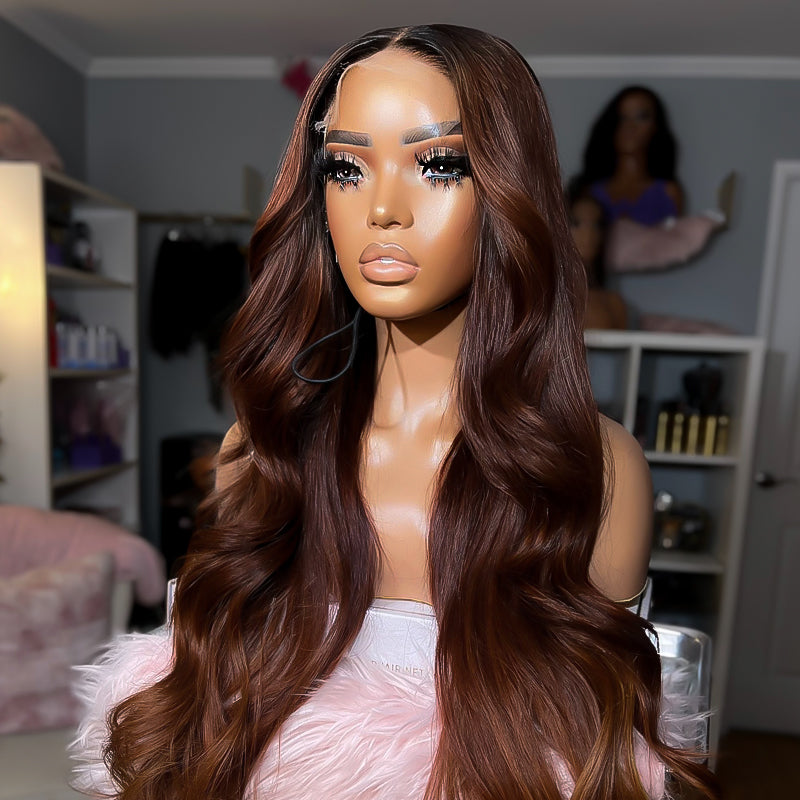 Sunset Designer Wig Unit – 5x5 Skinmelt HD Lace Closure Wig | Wear Go Glueless Wig | Ready To Wear Luxury Human Hair Wig