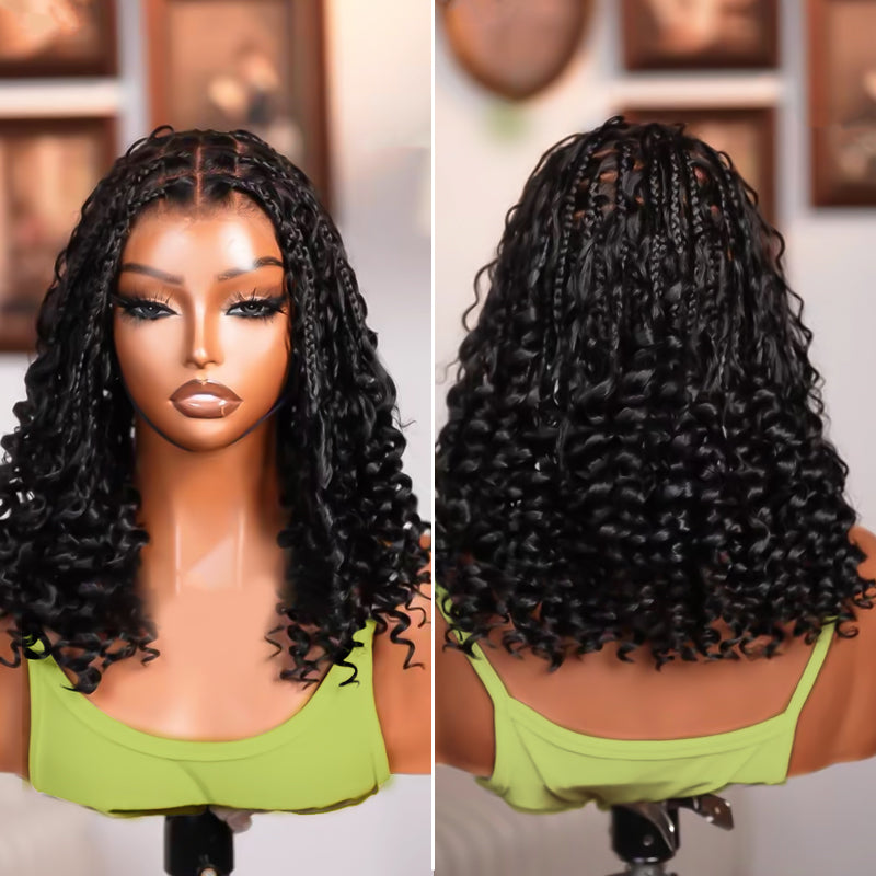 SkinMelt HD Lace Full Lace Braided Bob Wig Light Weight Invisi Strap [BBW02]