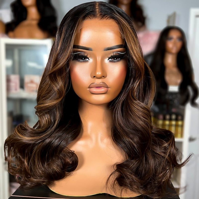 Body Wave Highlight Wig – Wear Go 5x5 Skinmelt HD Lace Glueless Unit | Pre-Plucked & Ready To Wear