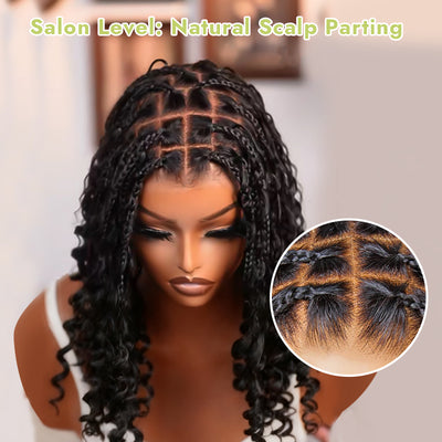 SkinMelt HD Lace Full Lace Braided Bob Wig Light Weight Invisi Strap [BBW02]