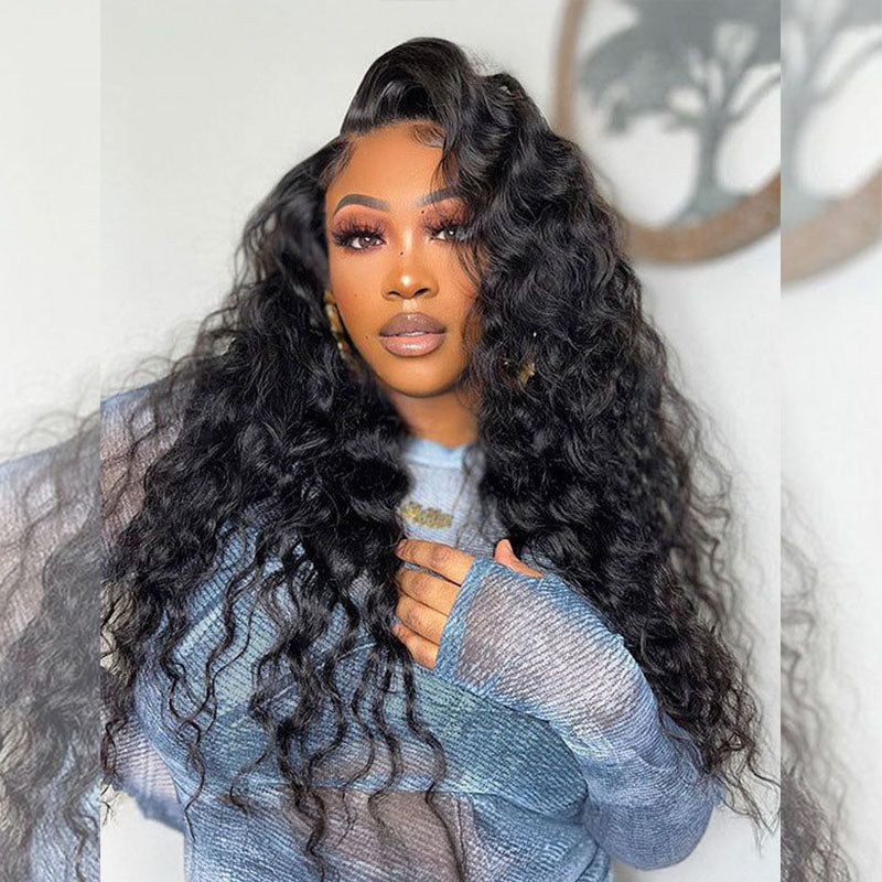 Loose Deep Wave 13x4 & 13x6 Full Frontal Wig with Skinmelt HD Lace & Natural Hairline