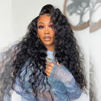 Loose Deep Wave 13x4 & 13x6 Full Frontal Wig with Skinmelt HD Lace & Natural Hairline