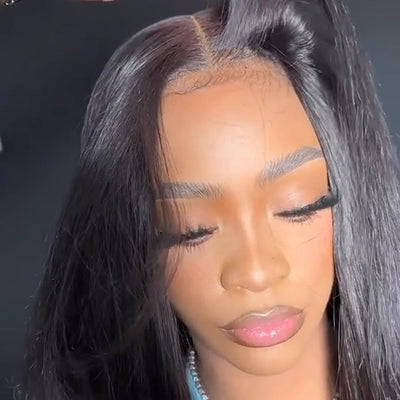 2x6 Clear HD Lace Closure Only Melt All Skins Bleached Knots Straight / Body wave