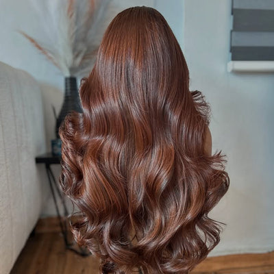 Copper Brown 13x6 Clear HD Lace Frontal Wig