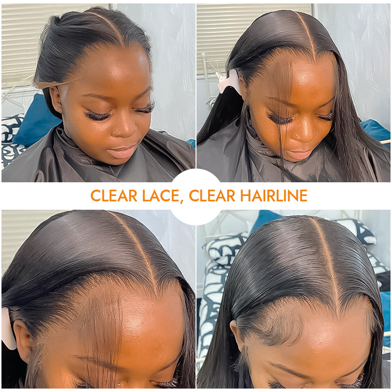 Straight Human Hair 13X6 Lace Front Wig *NEW* CLEAR HD LACE & CLEAN HAIRLINE [ LFW11 ]