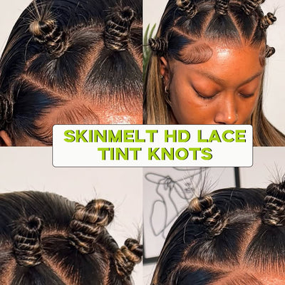 Ash Blonde Highlight Glueless Wear Go 5x5 Skinmelt HD Lace Closure Wig Straight