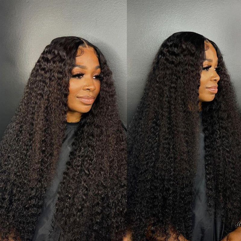 Water Wave Glueless Wear & Go 5x5 Clear HD Lace Closure Wig Invisible