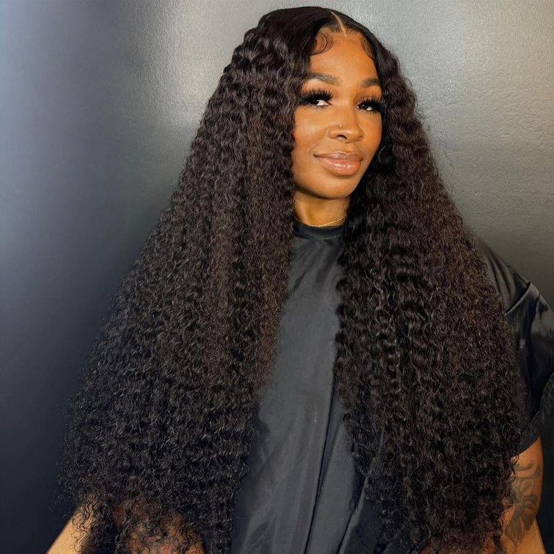 Water Wave Glueless Wear & Go 5x5 Clear HD Lace Closure Wig Invisible