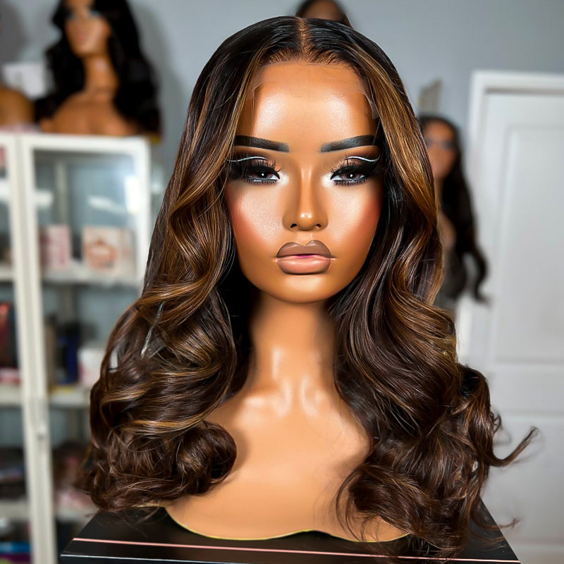 Body Wave Highlight Wig – Wear Go 5x5 Skinmelt HD Lace Glueless Unit | Pre-Plucked & Ready To Wear
