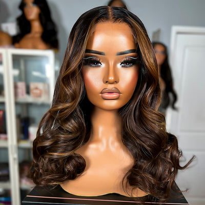 Body Wave Highlight Wig – Wear Go 5x5 Skinmelt HD Lace Glueless Unit | Pre-Plucked & Ready To Wear
