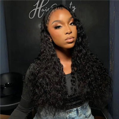 Water Wave 13X6 Clear HD Lace Full Frontal Wig 250% Density
