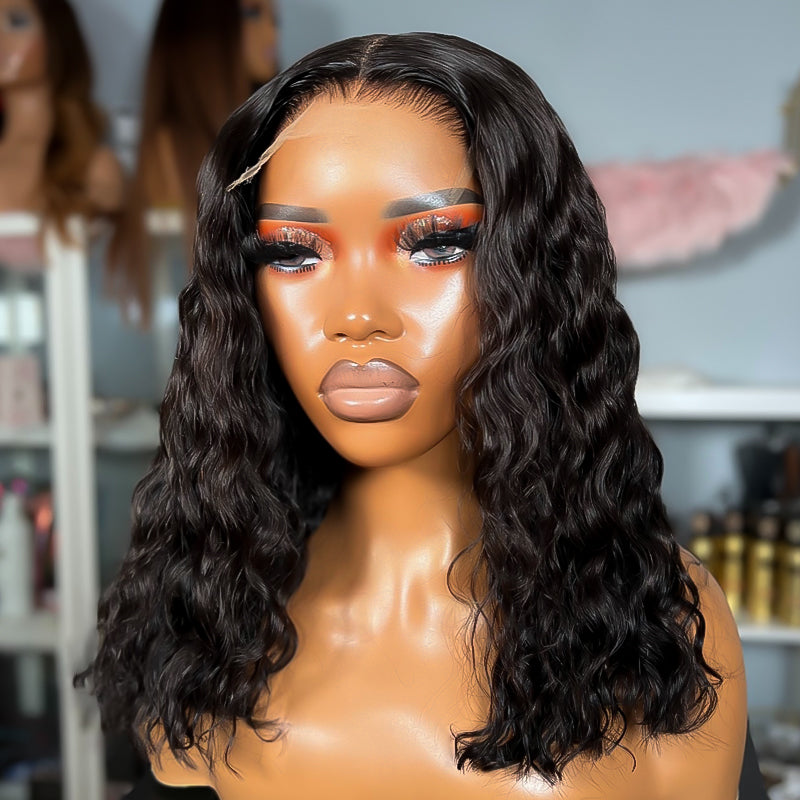 Wear Go 5x5 Skinmelt HD Lace Closure Wig Curly BOB Glueless Bye Bye Knots