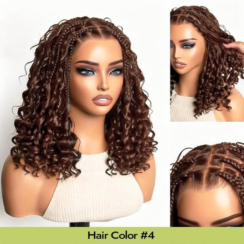 SkinMelt HD Lace Full Lace Braided Bob Wig Light Weight Invisi Strap [BBW02]