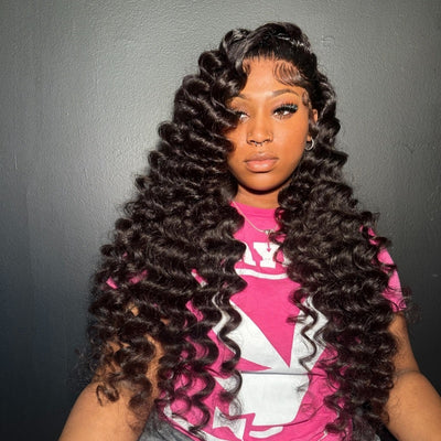 Loose Deep Wave 13x4 & 13x6 Full Frontal Wig with Skinmelt HD Lace & Natural Hairline