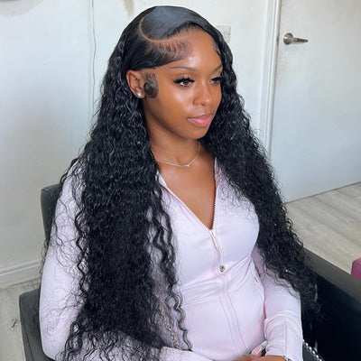 Skinfit 3D Dome Cap 13X6 Skinmelt HD Lace Front Water Wave Wigs Natural Clean Hairline