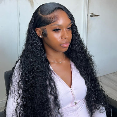 Skinfit 3D Dome Cap 13X6 Skinmelt HD Lace Front Water Wave Wigs Natural Clean Hairline