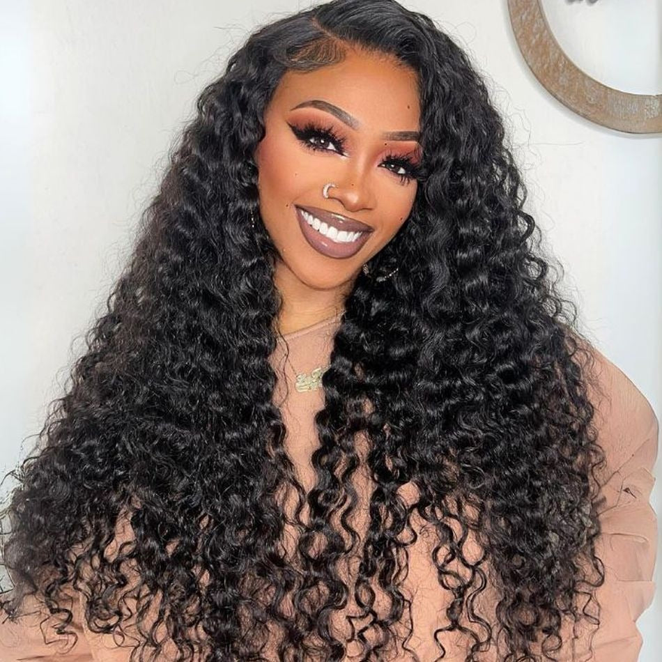 Deep Wave 13x4 & 13x6 Full Frontal Wig Skinmelt HD Lace Natural Clean Hairline