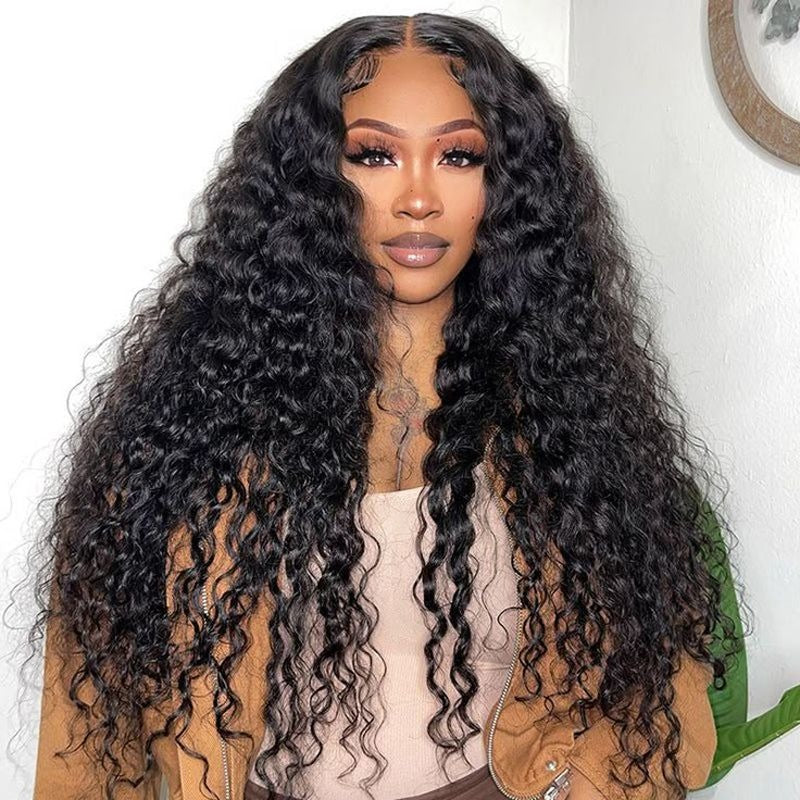Deep Wave 13x4 & 13x6 Full Frontal Wig Skinmelt HD Lace Natural Clean Hairline
