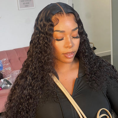 Skinfit 3D Dome Cap 13X6 Skinmelt HD Lace Front Water Wave Wigs Natural Clean Hairline