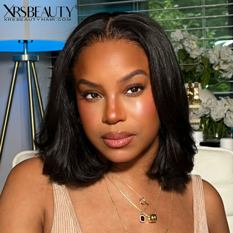 *NEW* CLEAR LACE & CLEAN HAIRLINE Straight BoB 13x6 Front Lace Human Hair Wig [BOB34]