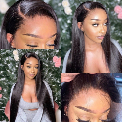 Straight Human Hair 13X6 Lace Front Wig *NEW* CLEAR HD LACE & CLEAN HAIRLINE [ LFW11 ]