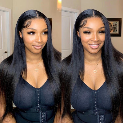 Straight Human Hair 13X6 Lace Front Wig *NEW* CLEAR HD LACE & CLEAN HAIRLINE [ LFW11 ]