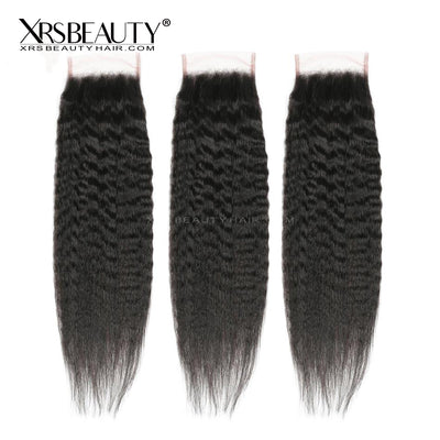 5x5 HD Lace Closure Kinky Straight With 3 Bundles [CW03]