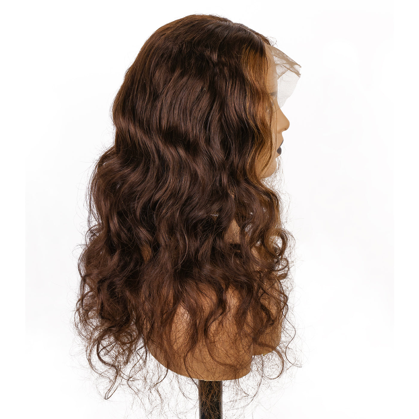 4/30 Highlights Loose Wave Human Hair Lace Front Wig 18 Inch [CXW29]