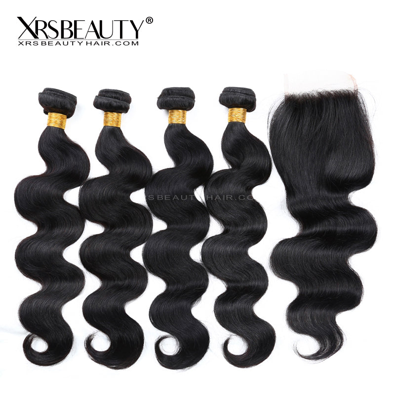 5x5 HD Lace Closure Body Wave With 4 Bundles [CW06]