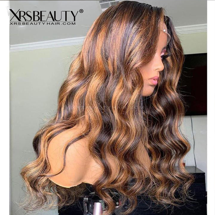 30” CELEB STATUS OMBRÉ BROWN A WAVY LACEFRONT WIG 30” CELEB STATUS OMBRÉ BROWN A WAVY LACEFRONT WIG  main image 3