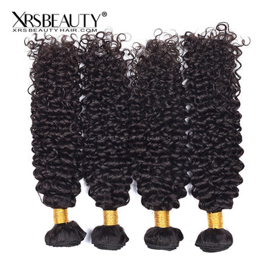 4pcs Kinky Curly Brazilian Virgin Hair Bundle [WEFT17]