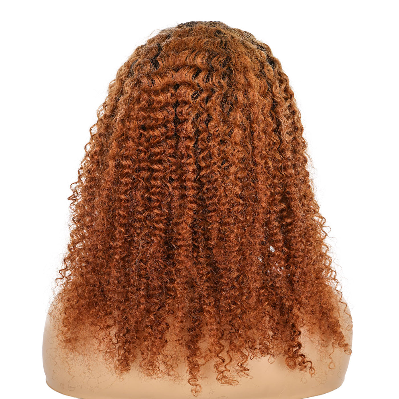 Ombre Brown Curly 13x4 Lace Front Wig 180% Density  Brazilian Virgin Hair Lace Front Pre Plucked [CXW15]