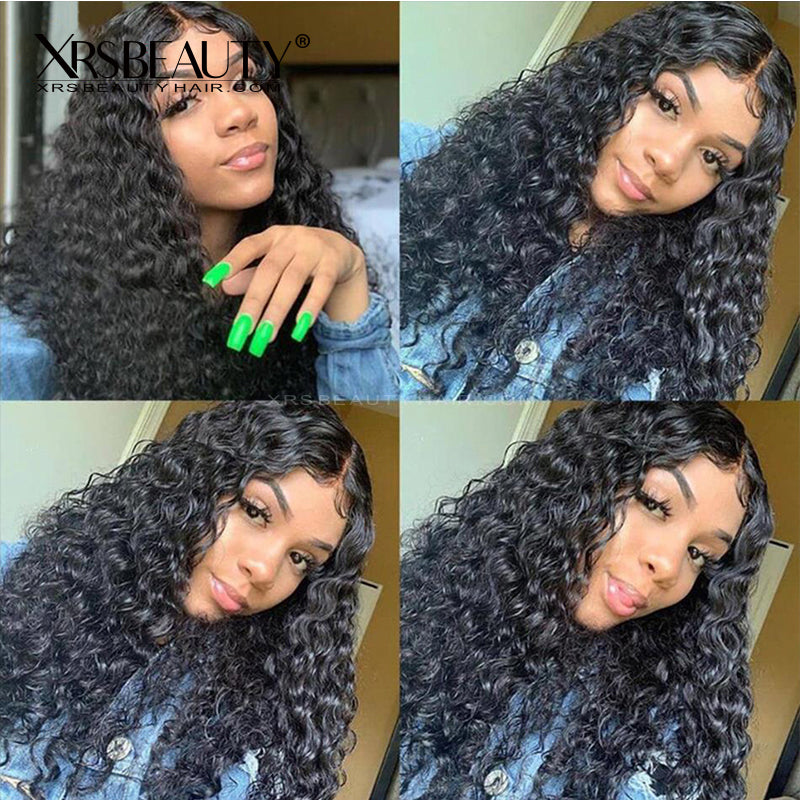 Water Wave Hair 5x5 HD Lace Closure Wig Pre Plucked Natural Hairline Affordable wigs with baby hair [LCW05]