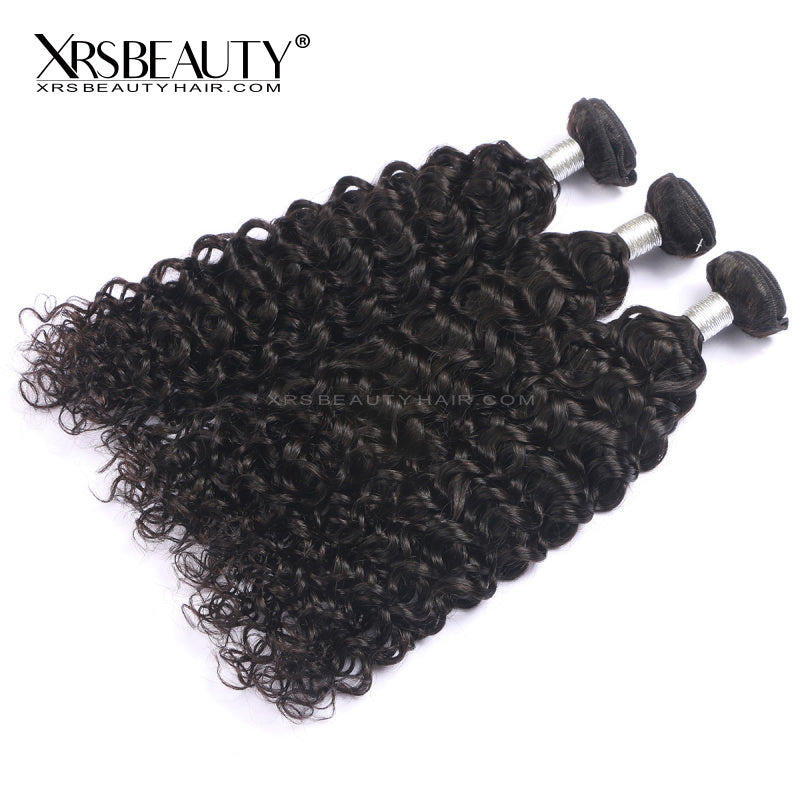 Deep Curly Virgin Hair 3 Bundles with13x4 Lace Frontal [FW02]