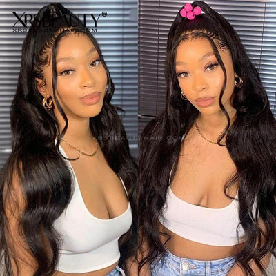 Body Wave 360 Lace Wig Natural Color Pre-plucked Hair Undetectable Skin Melt Human Hair Lace Wig [360BW]