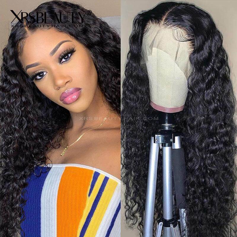 Clean Hairline Deep Wave 13x5 Lace Frontal Wig Glueless Virgin Human Hair Wig