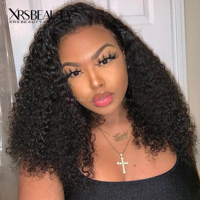 Deep Curly Wig Remy Human Hair 13x5 Lace Front Wig Clean Hairline Baby Hair