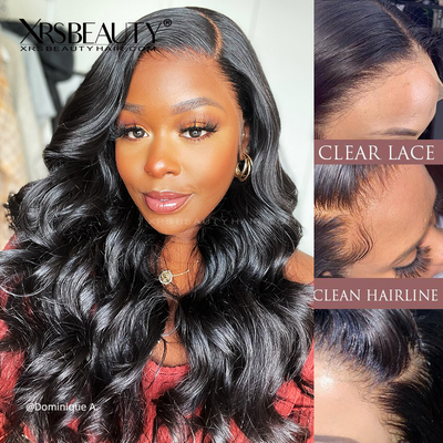 Body Wave Human Hair 13x6 HD Lace Front Wig *NEW* CLEAR LACE & CLEAN HAIRLINE [LFW12]