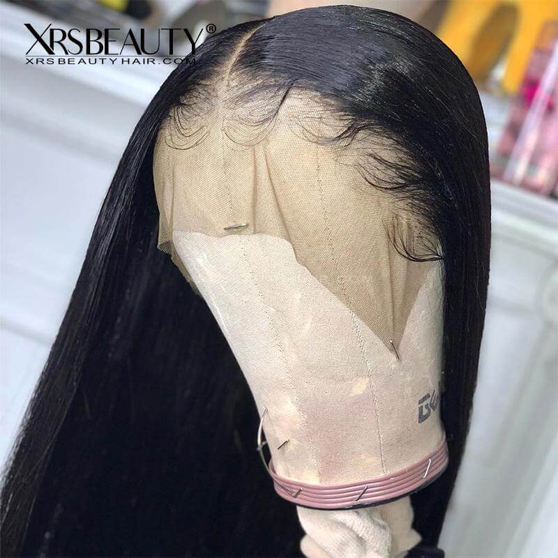 Long Straight 13x5 Lace Front Human Hair Wig Clean Hairline