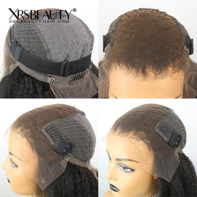 NEW CLEAR LACE CLEAN HAIRLINE Water Wave Lace Front Wig 13x6 lace wig cap