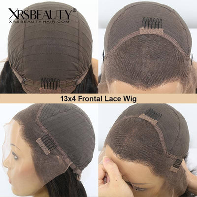Silky straight blonde highlight lace front wig cap