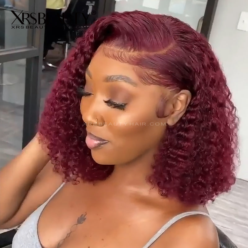 Human popular wig Burgundy