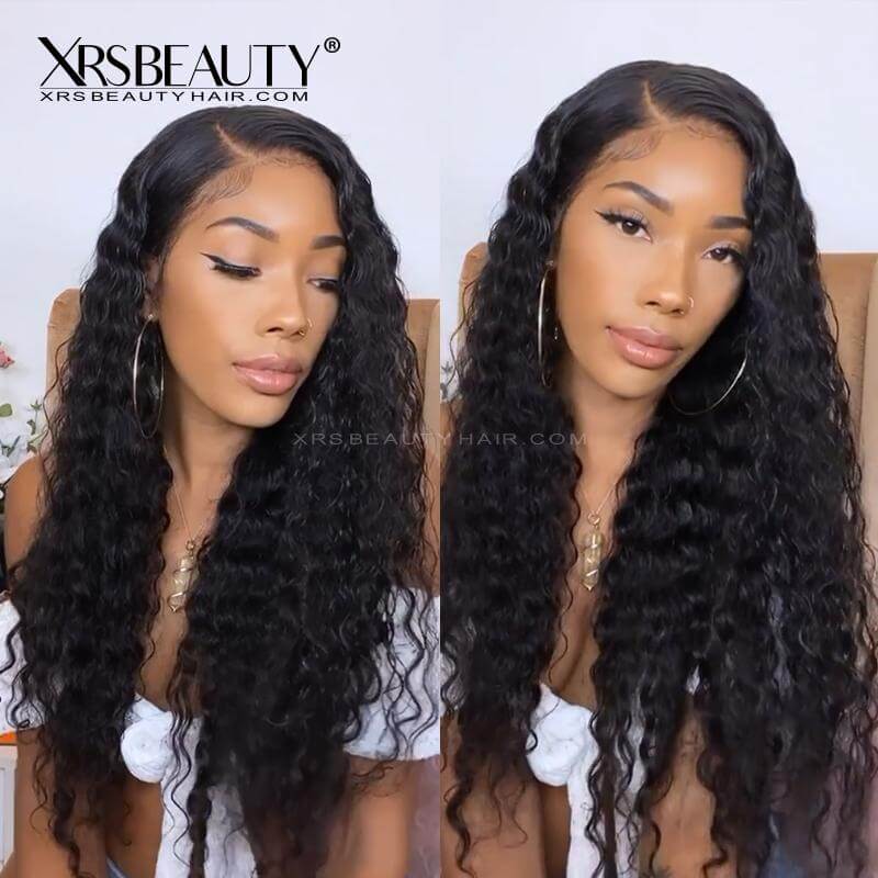 deep wave lace front wig 13x6 new clear lace clean hairline human hair undetectable lace wig