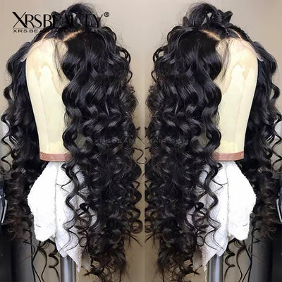 13X6 Lace Front FAKE SCALP Loose Wave Human Hair Wig Pre-Plucked With baby hair [FSW03]