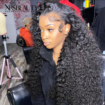 Water Wave FAKE SCALP 13×6 Front Lace Wig 150% Density Pre-plucked Natural Hairline [FSW07]