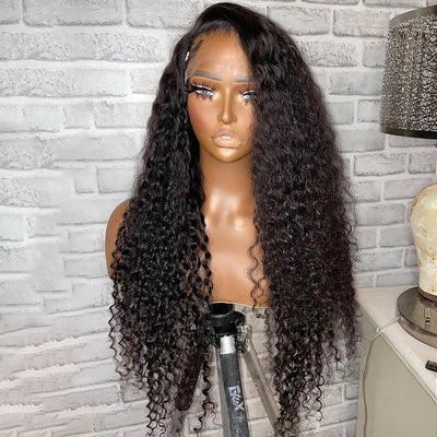 Real Human Hair HD Full Lace Wig Water Wave Clean Hairline Knots [FLW05]