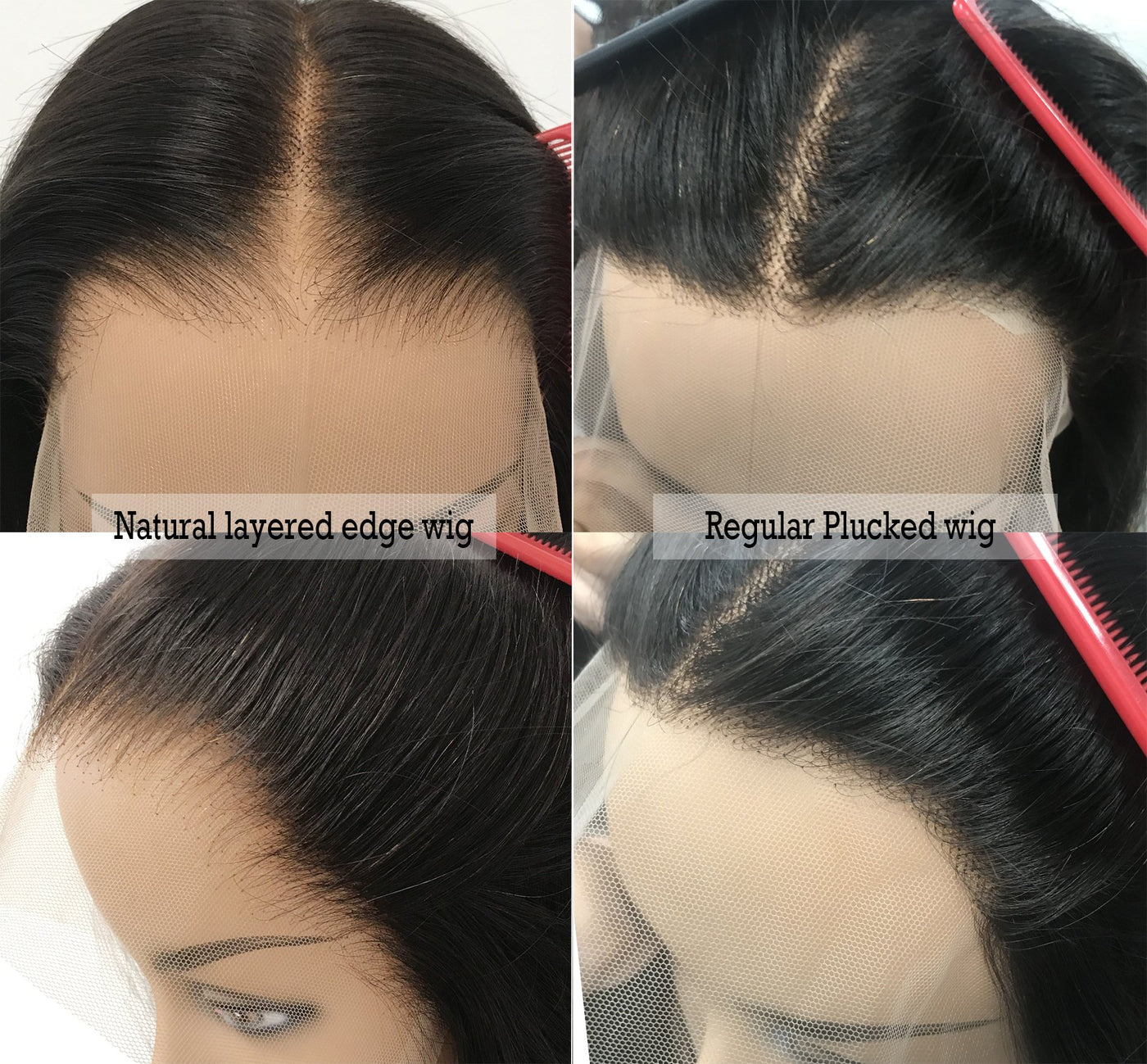 *NEW* CLEAR LACE & CLEAN HAIRLINE Straight BoB 13x6 Front Lace Human Hair Wig [BOB34]